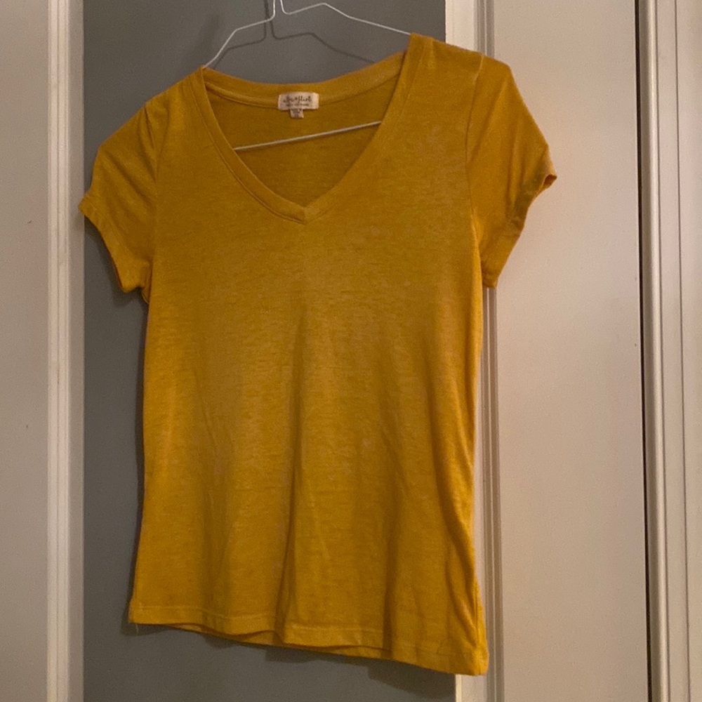 Yellow plain shirt